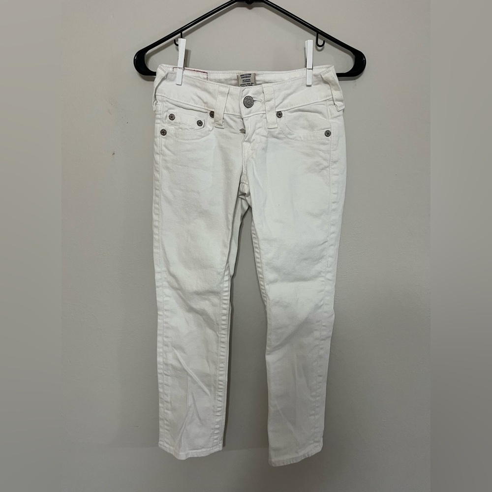 True Religion Women's Cream Skinny Jeans